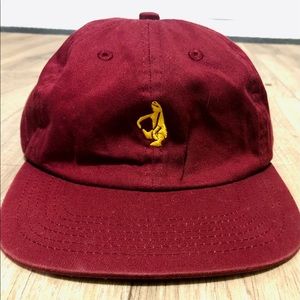 KROOKED SKATEBOARDING Cap Burgundy